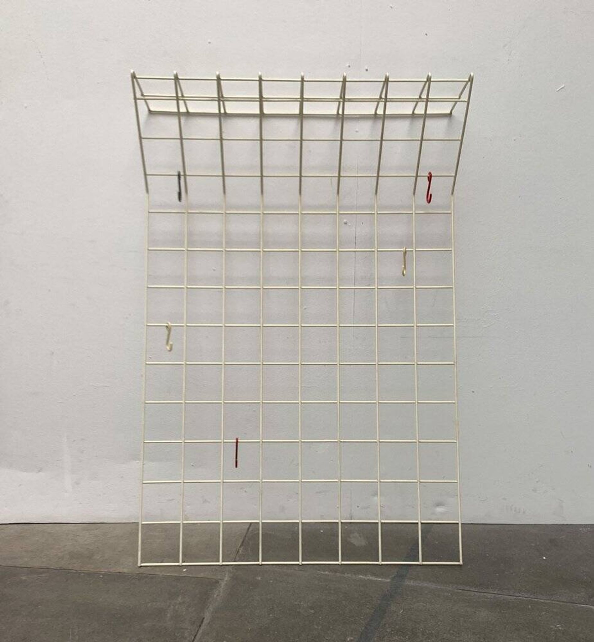 German minimalist Mid-Century coat rack in rope, 1960s