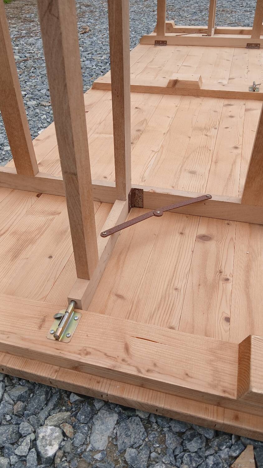 Table de ferme pliante 250 cm, 8/10 personnes