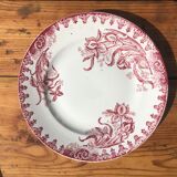 Set of 5 plates St Amandinoise model Iris