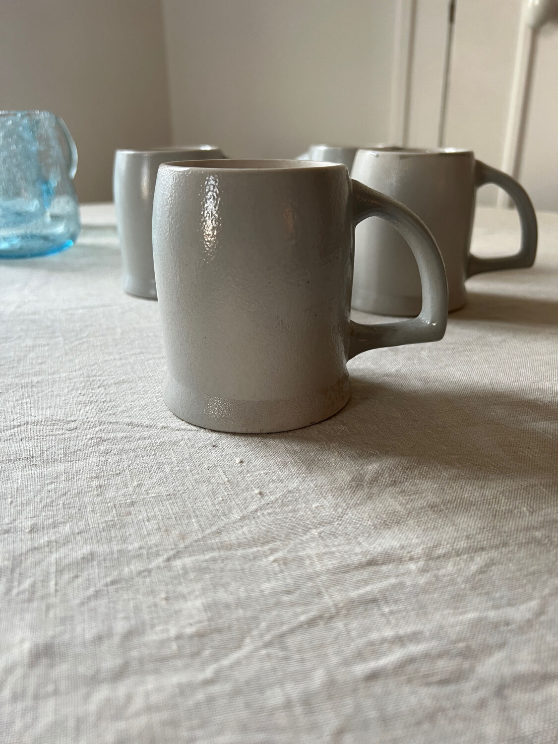 Beer mugs in Alsace stoneware