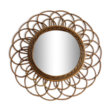 Rattan sun mirror