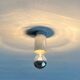 Vintage minimalist wall lamps or ceiling lights from the German space age by Rzb, set of 4.