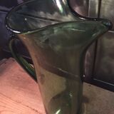 Normandy blown glass cider pitcher