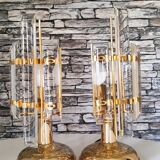 Paire de lampe venini made in italy 1990