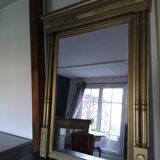 Miroir trumeau doré, 108x86 cm