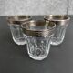 Lot de 3 verres anciens décor argent