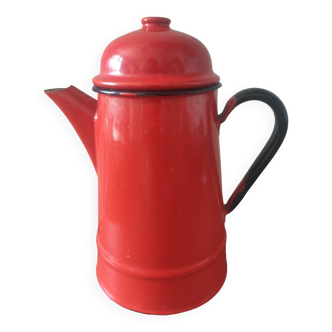 Cafetière vintage rouge