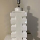 White ceramic table lamp, 1960s