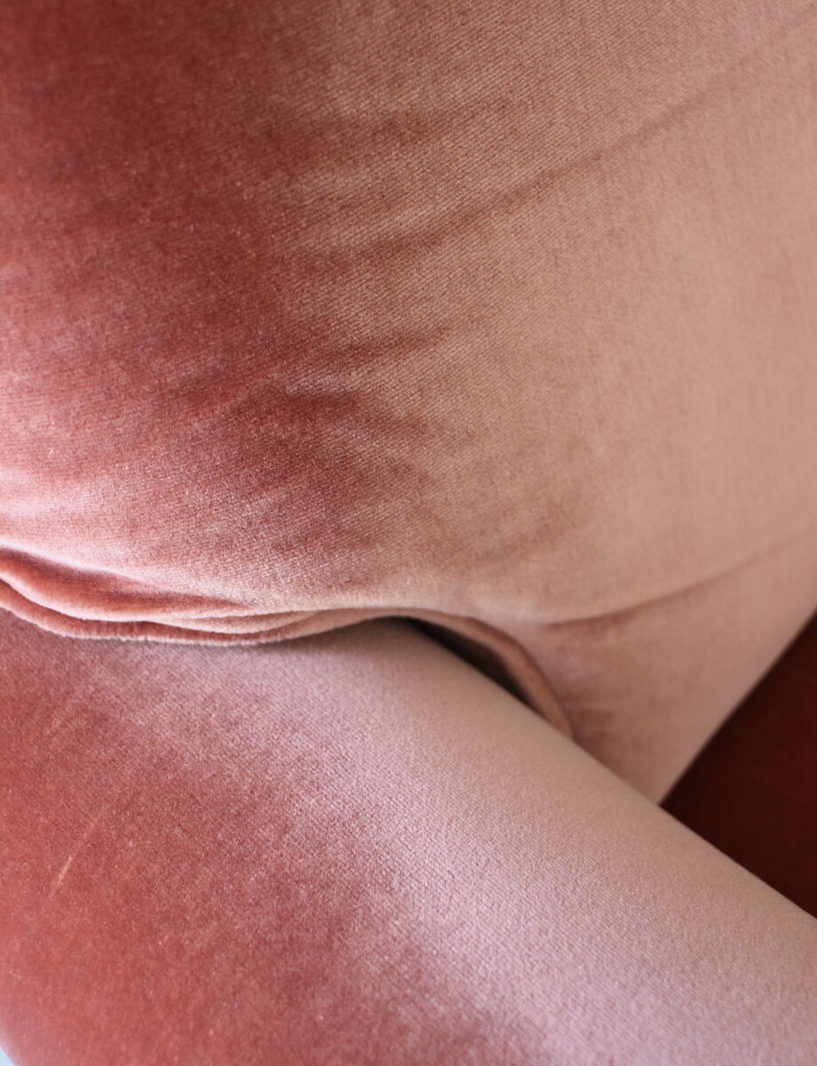 Paire de fauteuils bergères roses