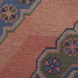 Vintage Turkish Oushak Rug Handwoven 86x482 cm