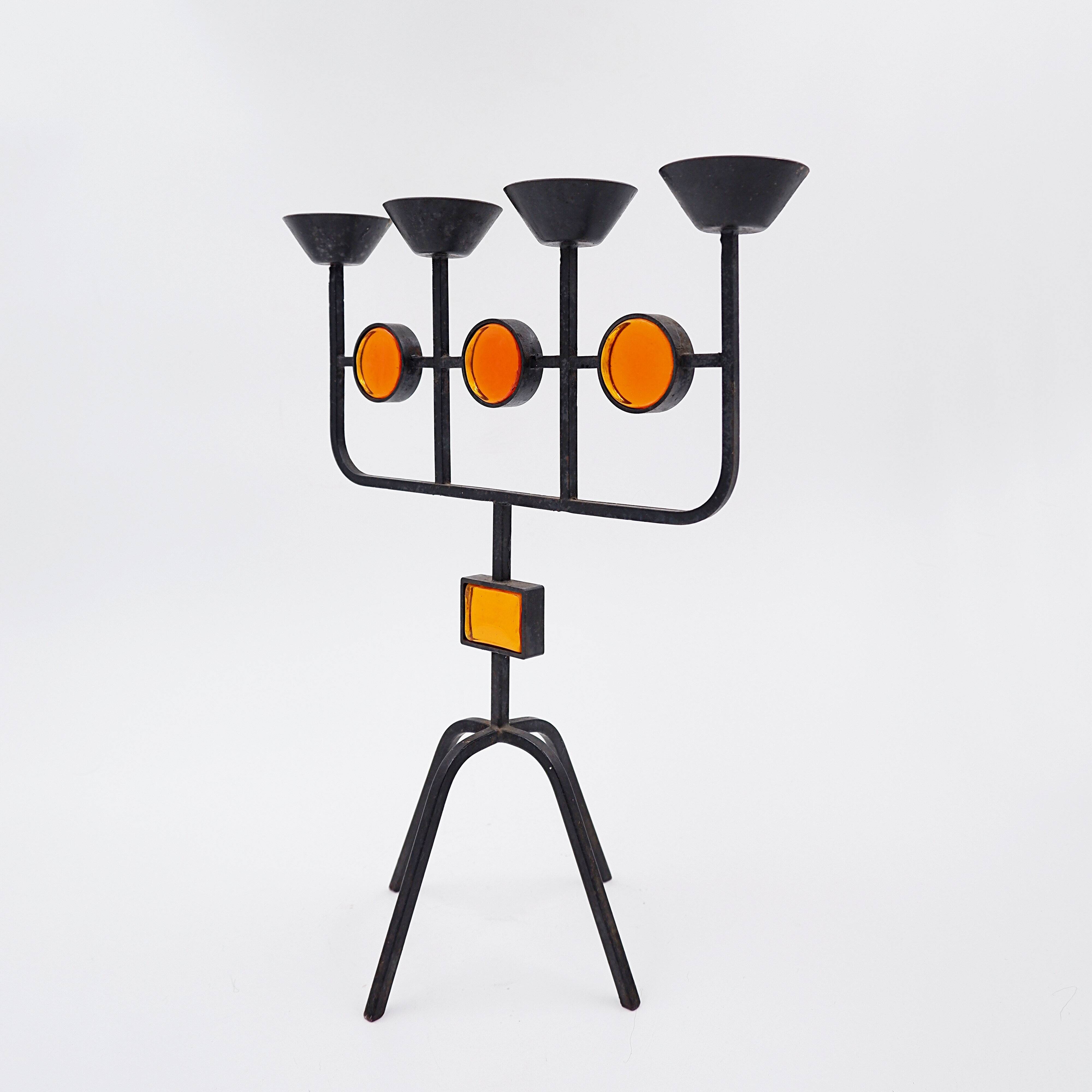 Swedish candlestick by Erik Hoglund and Hubbard Ander, 1960s
