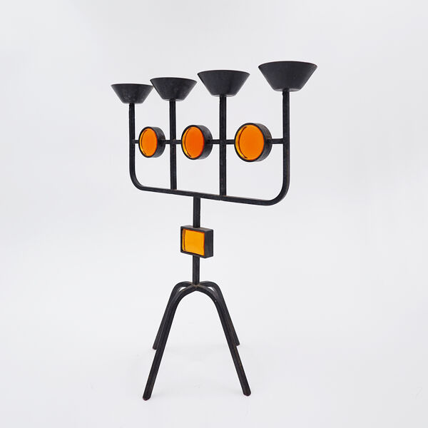 Bougeoir suédois par Erik Hoglund et Hubbard Ander, années 1960