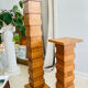 Designer wooden plant stand – 70s