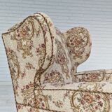 Fauteuil relax danois en tissu années 1950