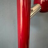 Vintage Wilko Eyeball Floor Lamp in Bordeaux Red | Space Age Lamp