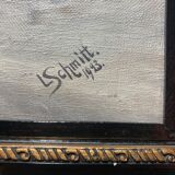 Oil on canvas signed L. Schmitt 1993