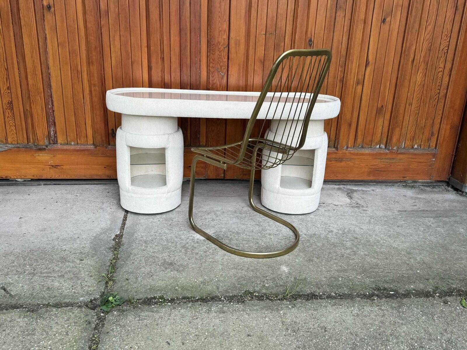 Dressing table with chair from Kecskemét Furniture, 1975, set of 2