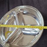 Dish with 3 compartments and lid