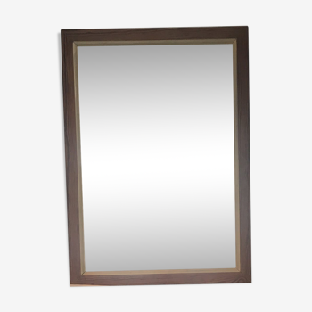 Rectangular wooden mirror 53 x 41 cm