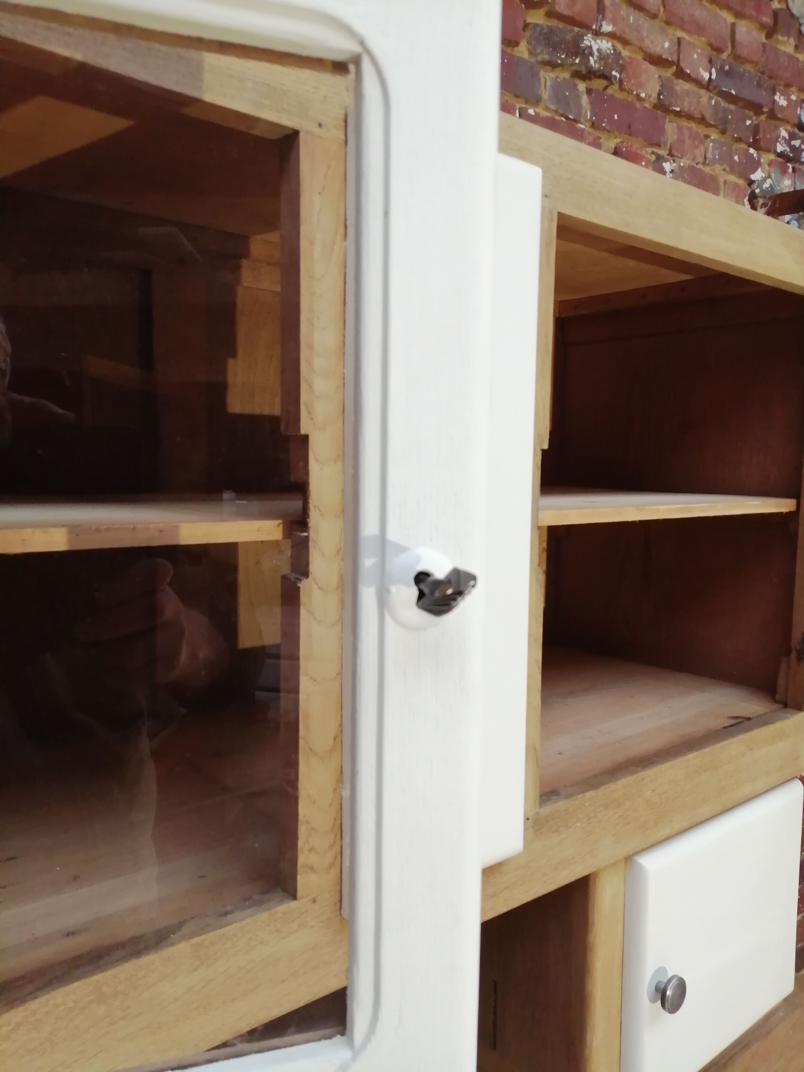 Buffet mado brushed oak and vintage cream