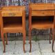 Pair of vintage Louis XV style bedside tables, wood