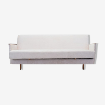 Ecru folding sofa, Danish design, 1960s, Denmark