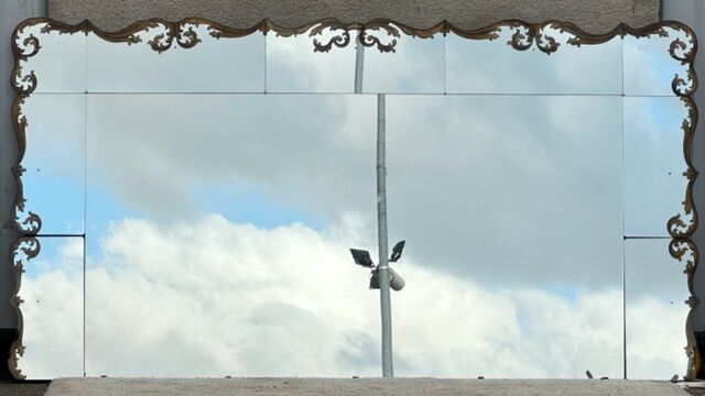Miroir de brasserie 115x221 cm