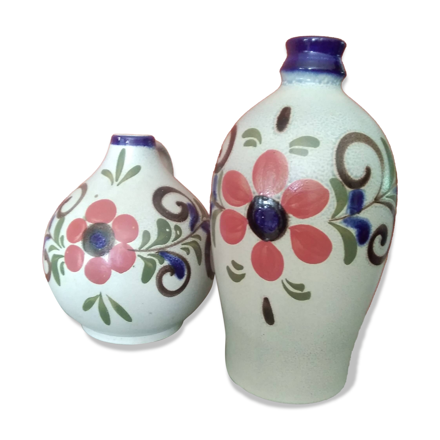 2 hand-painted vases Germany