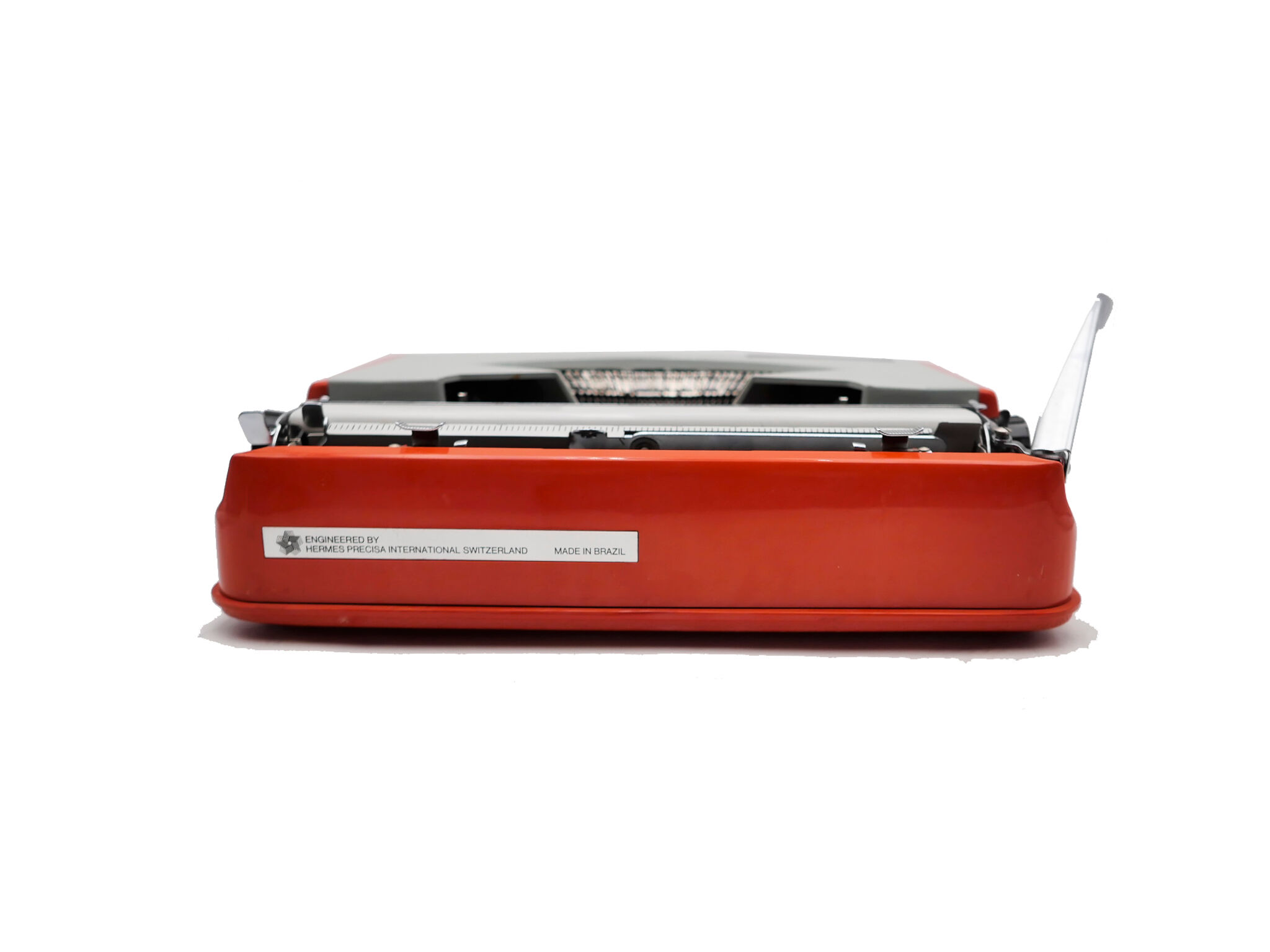 Typewriter hermes baby orange coral and blue cursive revised ribbon new