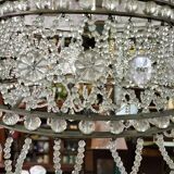 6-Light Funnel Pearl Tassel Chandelier