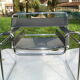 Wassilly chair in black and chrome leather byMarcel Breuer