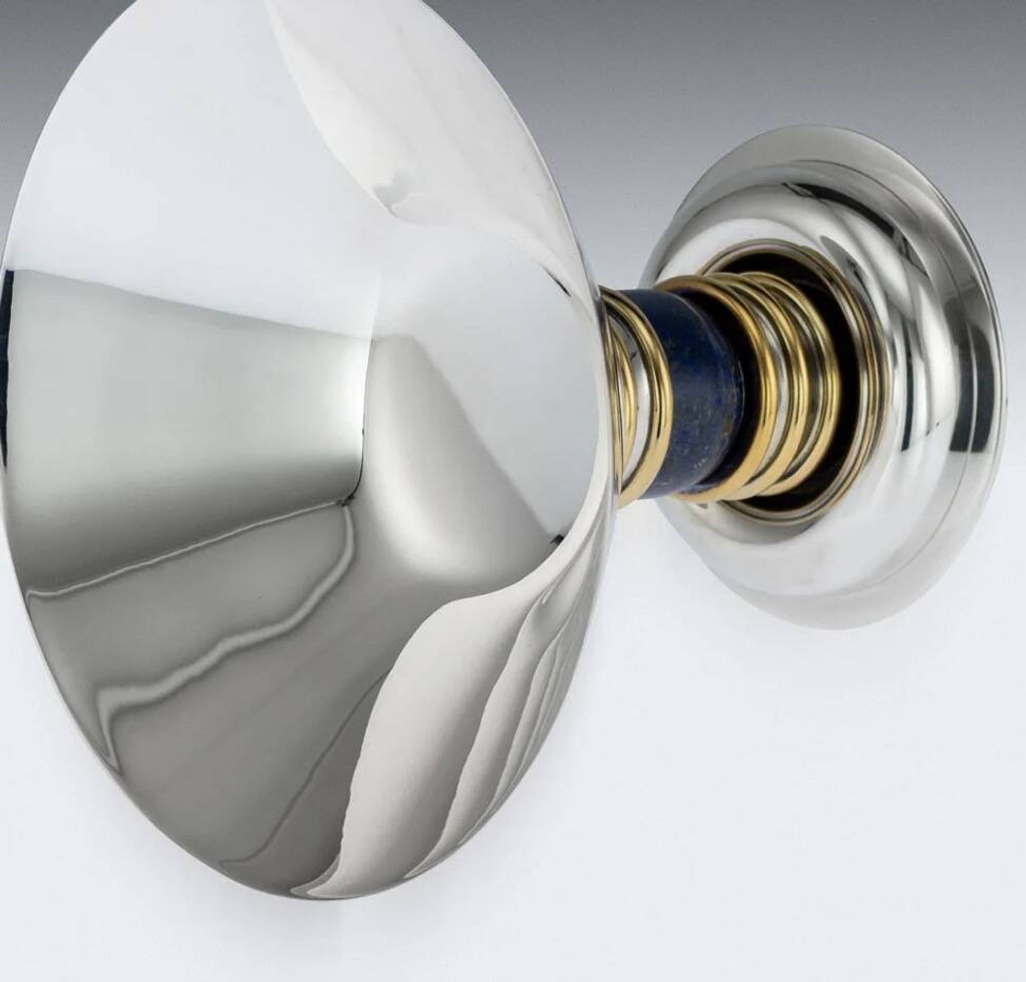 JEAN-EMILE PUIFORCAT - ART DECO CUP IN STERLING SILVER & VERMEIL MINERVE