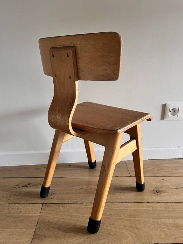 Chaise d'enfant vintage Montessori