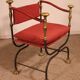 Fauteuil Curule En Fer Forgé Et Bronze