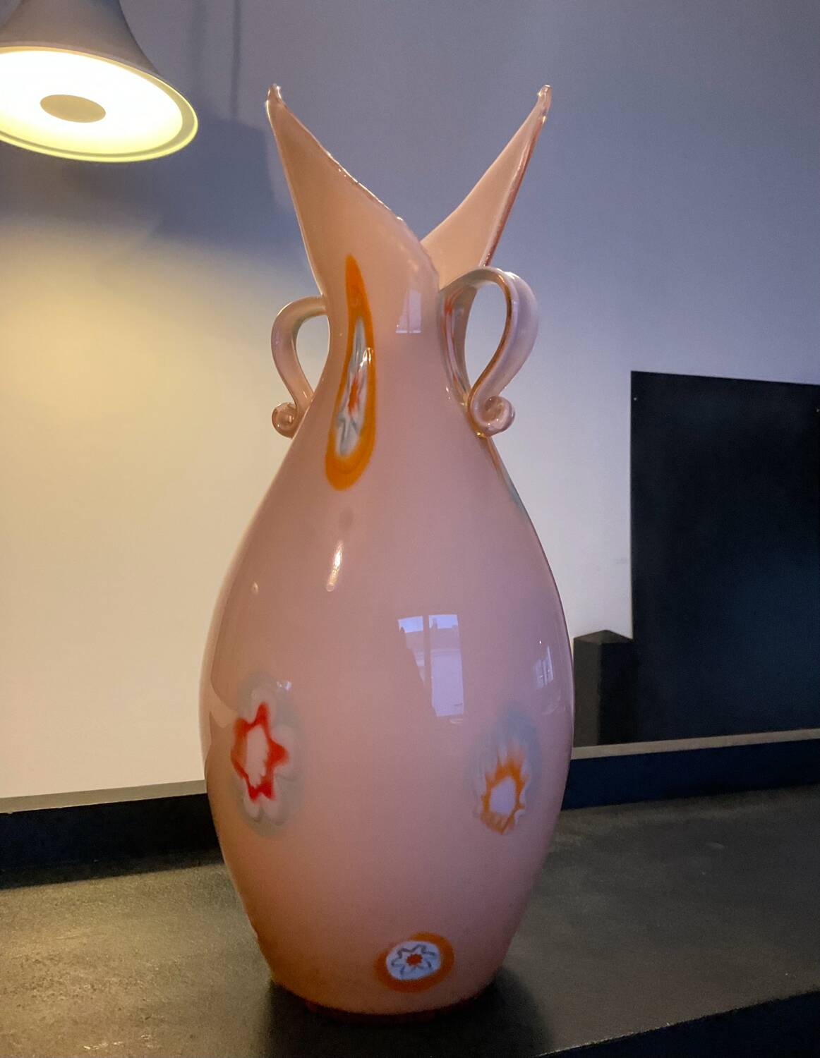 Vintage Murano millefiori vase