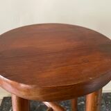 Varnished wooden stool