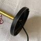 Vintage adjustable wall light – yellow metal and brass – 1960s