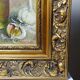 Still life with garlic, egg, and mortar signed Sarpe, 1979, oil on canvas.