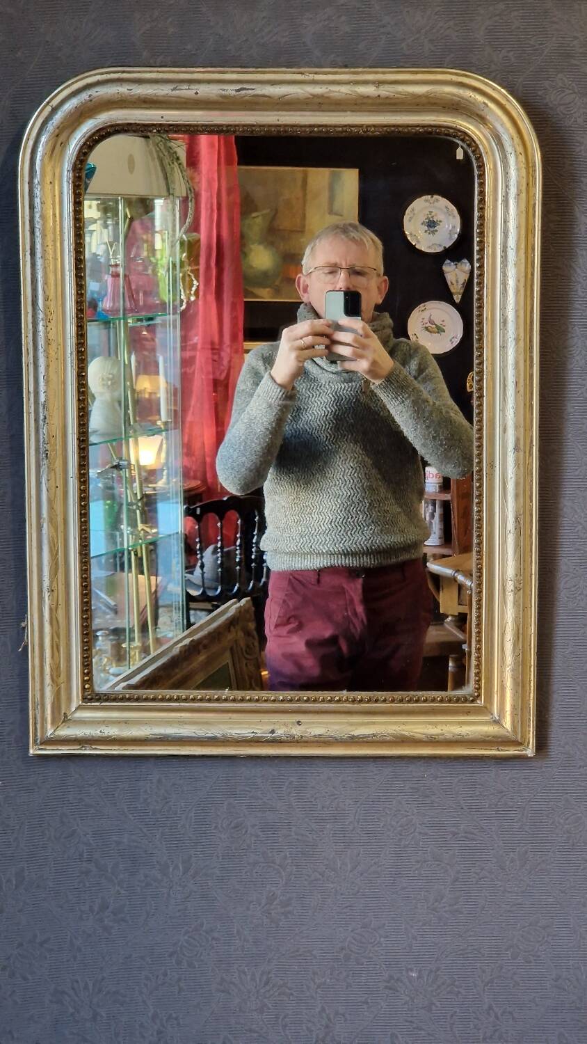 Louis philippe gold mirror