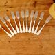 Set of 11 Art Deco silver-plated forks and spoons