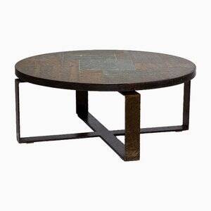 Paul Kingma Modernist Stone and Mosaic Coffee Table 1970s