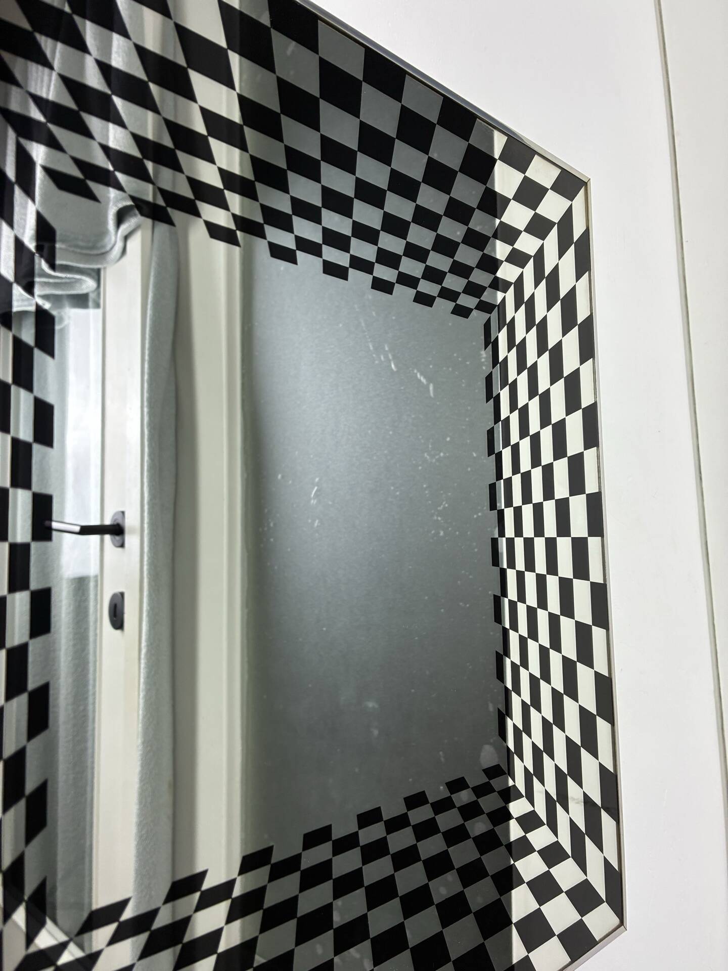 Vintage Op Art mirror by Deknudt