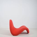 Red F577 Tongue designed by Pierre Paulin for Artifort