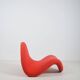Red F577 Tongue designed by Pierre Paulin for Artifort