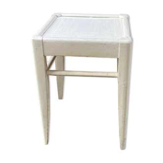 Square wooden stool