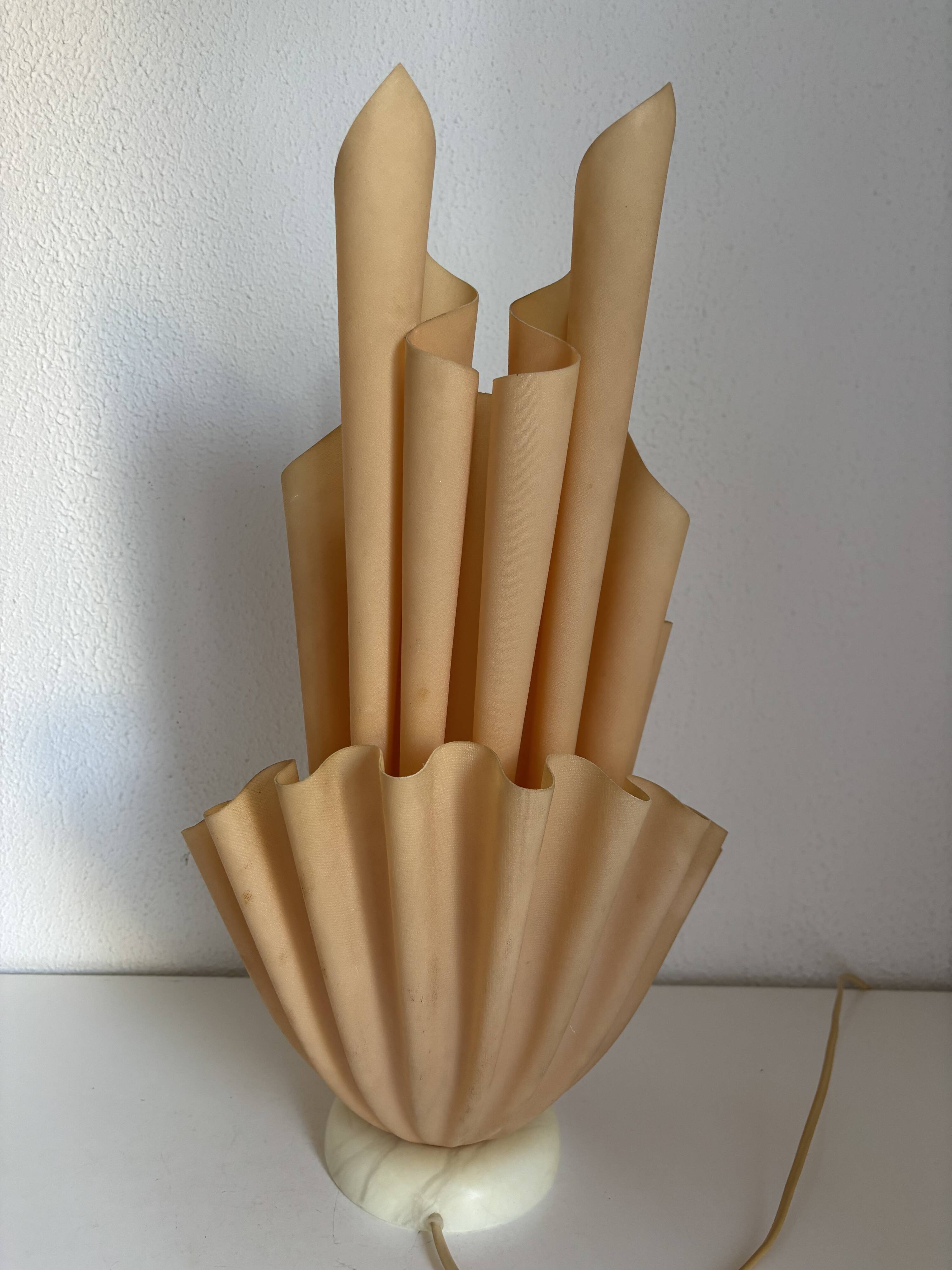 Lampe vintage 1970 Georgia Jacob modèle Corolle - 51 cm