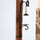 Wall candle holder in wood and metal, 1960s