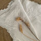 Old embroidered cotton pillowcase.