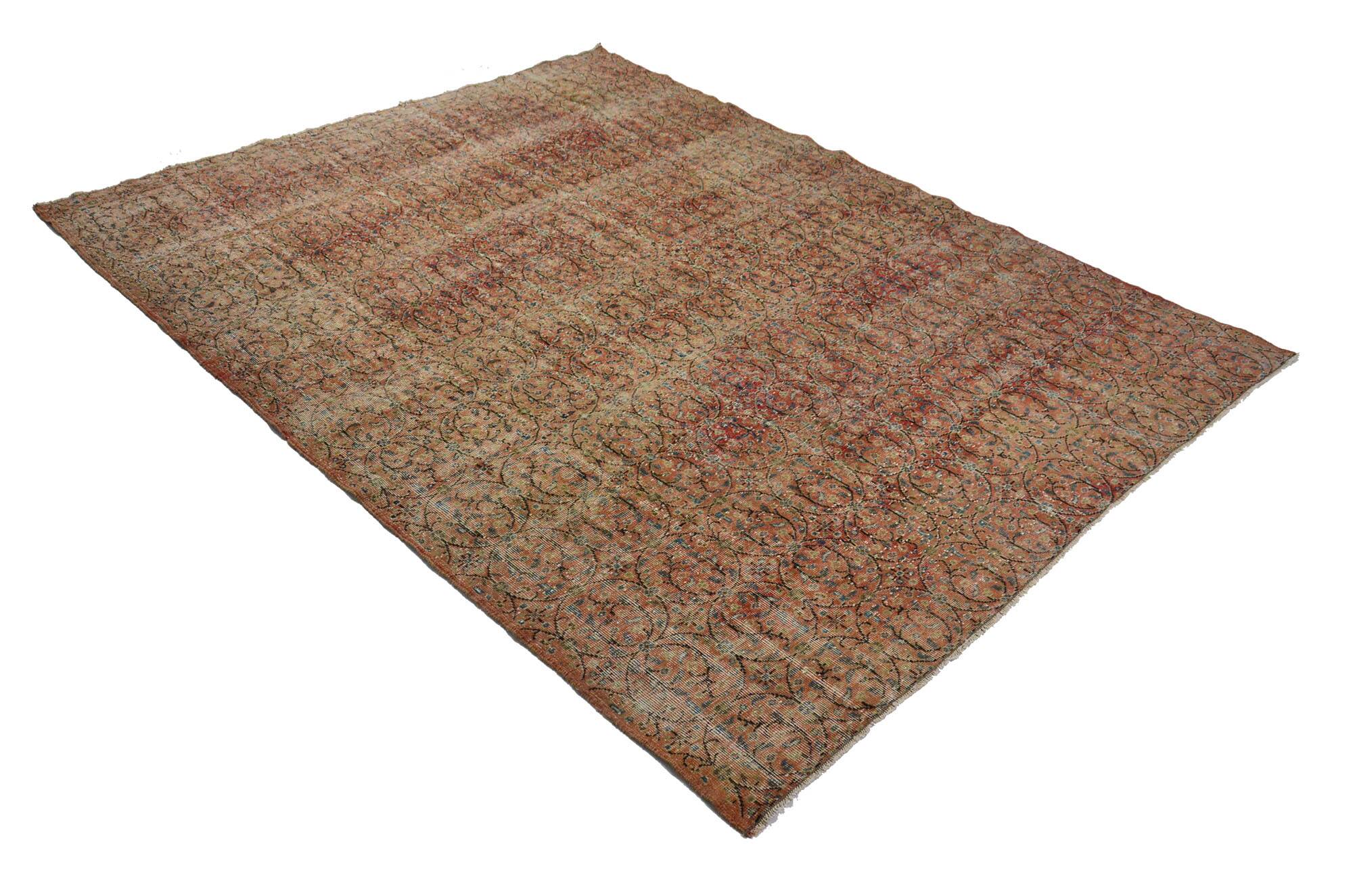 Turkish Anatolian Handmade Vintage Rug 296 cm x 220 cm
