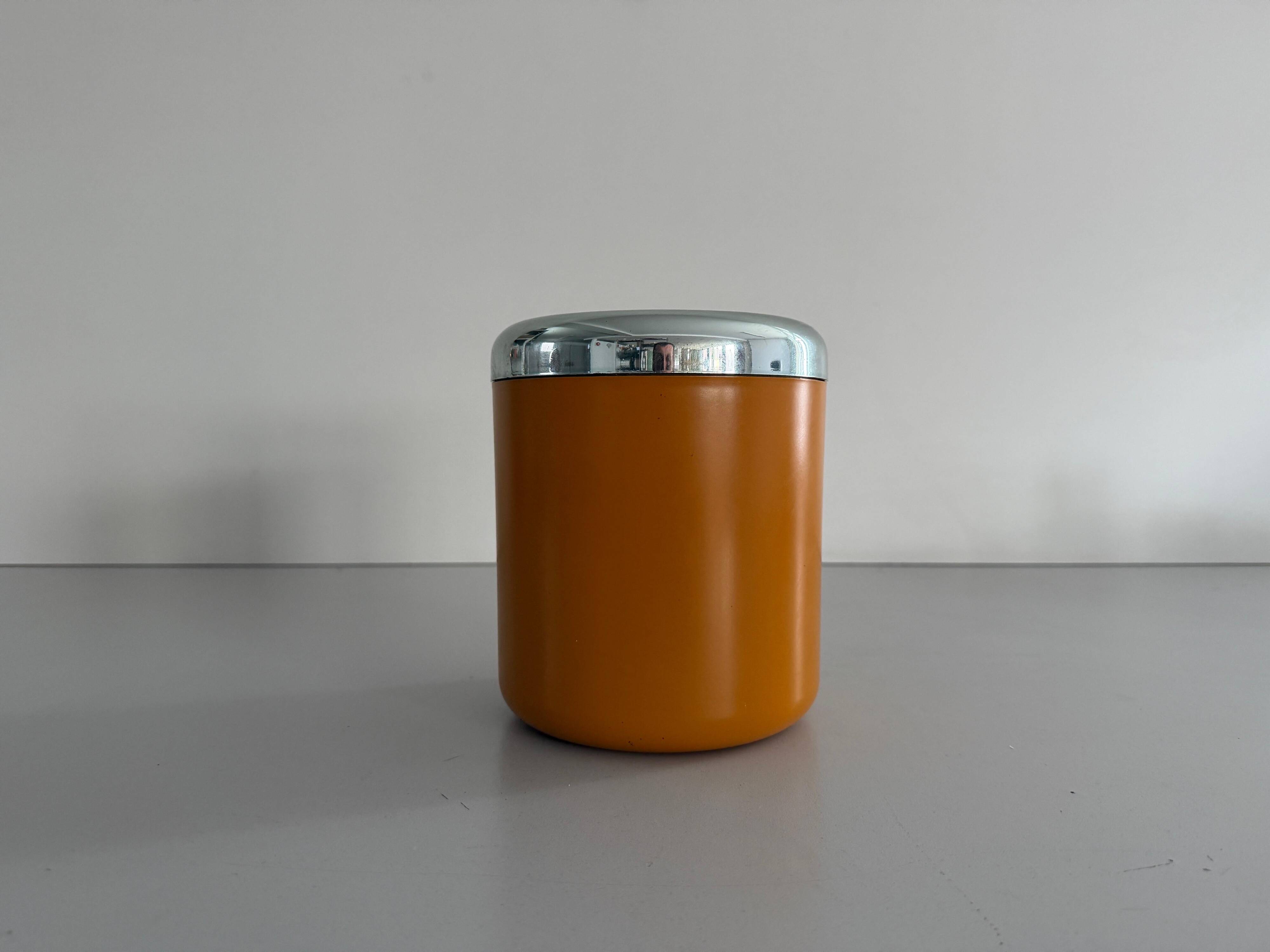 Flush mount in orange plexiglass by Kinkeldey, 1970s, Germany.